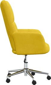 vidaXL Πολυθρόνα Relax Κίτρινο Μουσταρδί Βελούδινη
