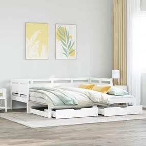 vidaXL Καναπές Κρεβάτι Συρόμενος Χωρίς Στρώμα 80x200 εκ. &amp; Συρτάρια