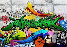 Αυτοκόλλητη φωτοταπετσαρία - Urban Graffiti - 245x175