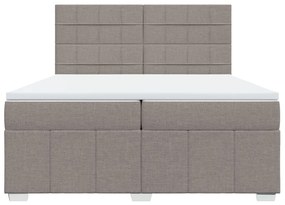 ΚΡΕΒΑΤΙ BOXSPRING ΜΕ ΣΤΡΩΜΑ TAUPE 200X200 ΕΚ. ΥΦΑΣΜΑΤΙΝΟ 3294079