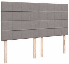 ΚΡΕΒΑΤΙ BOXSPRING ΜΕ ΣΤΡΩΜΑ TAUPE 200X200 ΕΚ. ΥΦΑΣΜΑΤΙΝΟ 3292899