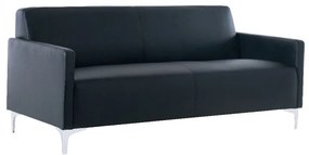 STYLE Καναπές Σαλονιού Καθιστικού 3Θέσιος, Pu Μαύρο K/D  164x71x72cm [-Μαύρο-] [-PU - PVC - Bonded Leather-] Ε948,32