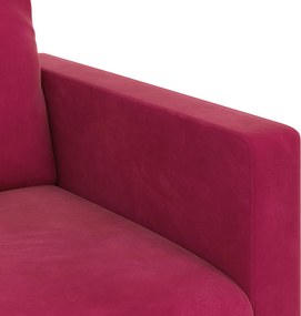 vidaXL Καναπές 2 pcs Κόκκινο