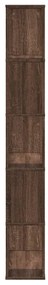 vidaXL Βιβλιοθήκη 5 Επιπέδων Καφέ Δρυς 80,5x23,5x162,5εκ Επεξεργ. Ξύλο