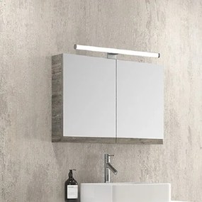 Furnibath K75A - Καθρέπτης μπάνιου με ντουλάπι 75×60 - MDF 7100
