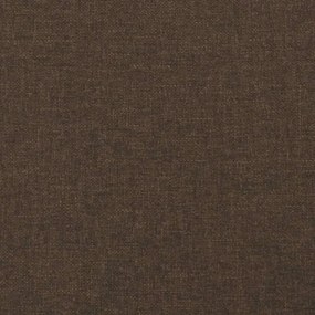 Κρεβάτι Boxspring με Στρώμα Σκούρο Καφέ 120x190 εκ Υφασμάτινο 3270407