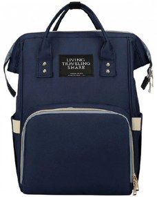 Τσάντα Μωρού Πλάτης B-65 42x26x17 Blue Living Traveling Share . Ύφασμα