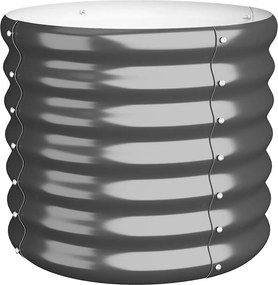 vidaXL Ζαρντινιέρα Ανθρακί 40x40x36 εκ. Γαλβανισμένος χάλυβας