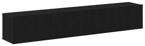 vidaXL Σετ επίπλου τηλεόρασης 2 pcs Μαύρη δρυς 100 x 30 x 30 cm