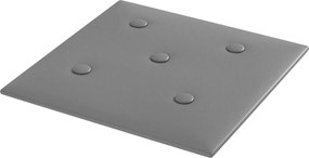 vidaXL Κεφαλάρι Τοίχου 12 pcs Γκρι 30 x 30 cm Τεχνητό Δέρμα