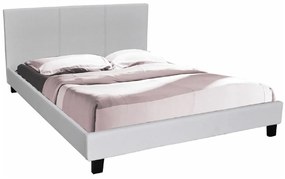 Κρεβάτι Mesa 332, Μονόκλινο, Άσπρο, 90x190, Οικολογικό δέρμα, Τάβλες για Κρεβάτι, 97x203x89cm, 19 kg | Epipla1.gr