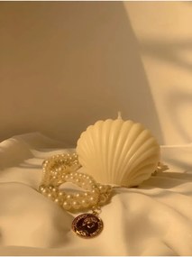 Stewehome Αρωματικό κερί στρείδι Λευκό 7x10 cm