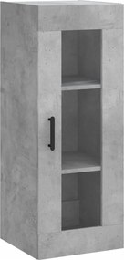 vidaXL Ντουλάπι Γκρι Σκυροδέματος 34,5x34x180 εκ. Επεξεργασμένο Ξύλο