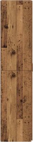 vidaXL Highboard Παλιό ξύλο 70 x 42,5 x 185 εκ