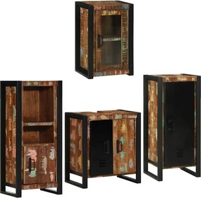 vidaXL Σετ Επίπλων Μπάνιου 4 τμχ. Πολύχρωμο 55 x 35 x 60 εκ.
