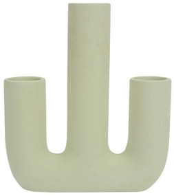 Βάζα / caches pots The home deco factory  VASE CERAMIQUE 3 TUBES ARTY VERT D EAU M12