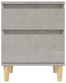 vidaXL Κομοδίνα Γκρι Σκυροδέματος 40x35x50 εκ.