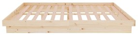 vidaXL Πλαίσιο Κρεβατιού 135 x 190 εκ. από Μασίφ Ξύλο Double