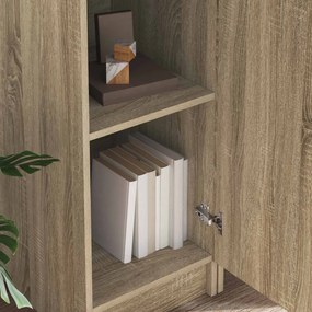 vidaXL Γραφείο 2 pcs Δρύς Sonoma