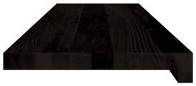 vidaXL Πέλματα Σκάλας 16 τμχ Σκούρο καφέ 90x25x2 cm Ξύλο μασίφ δρυς