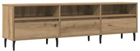 vidaXL Έπιπλο Τηλεόρασης τεχνίτης Δρυς 150x30x44,5 εκ.