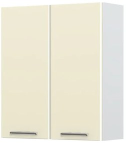 Ντουλάπι κρεμαστό Modena V9-80-2K-Λευκό - Μπεζ - 80.00Χ32.00Χ91.00cm