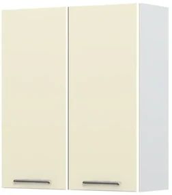 Ντουλάπι κρεμαστό Modena V9-80-2K-Λευκό - Μπεζ - 80.00Χ32.00Χ91.00cm