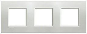 Πλαίσιο 3 x 2 Θέσεων Ασημί Bticino LNA4802M3AG Legrand-LNA4802M3AG-Ασημί LNA4802M3AG