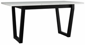 Τραπέζι Victorville 301, Sonoma οξιά, Μαύρο, 75x80x140cm, 38 kg, Επιμήκυνση, Πλαστικοποιημένη μοριοσανίδα, Μέταλλο | Epipla1.gr