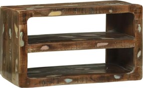 vidaXL Ντουλάπι TV Πολύχρωμο 60 x 32 x 36 εκ. Μασίφ ανακυκλωμένο ξύλο