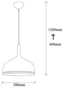 Φωτιστικό οροφής Sheen 521SHN3137, Μέταλλο, 10x15 cm, IP20, E27, Μαύρο