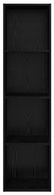 vidaXL Ντουλάπι TV Μαύρη δρυς 37 x 37 x 142.5 εκ Επεξεργασμένο ξύλο