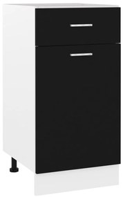 vidaXL Ντουλάπι με Συρτάρι Lyon Μαύρο 40x46x81,5 εκ. Επεξ. Ξύλο