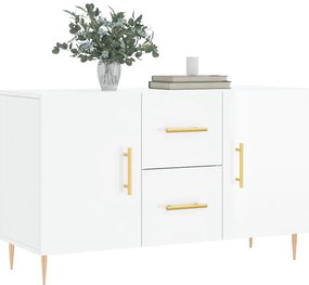 vidaXL Ντουλάπι Γυαλιστερό Λευκό 100 x 36 x60 εκ. Επεξεργασμένο Ξύλο