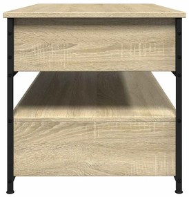 vidaXL Τραπεζάκι Σαλονιού Sonoma Δρυς 85x50x50 εκ. Επ. Ξύλο & Μέταλλο