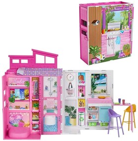 Σπιτάκι - Βαλιτσάκι Barbie HRJ76 Pink-Multi Mattel