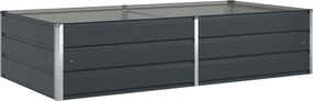 vidaXL Γλάστρα Ανθρακί 195 x 100 x 45 εκ Επικαλυμμένος Χάλυβας