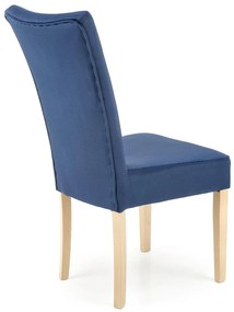 VERMONT chair, honey oak / dark blue Monolith 77