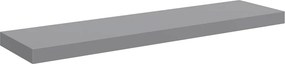 vidaXL Ράφια Τοίχου 4 τεμ. Γκρι 90x23,5x3,8 εκ. MDF