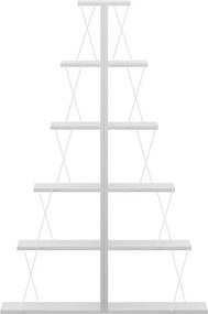 Βιβλιοθήκη mini Tars λευκό 130x22x146εκ 100x22x150 εκ.