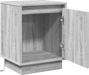 vidaXL Κομοδίνο Γκρι 39 x 34,5 x 50 εκ. Επεξεργασμένο ξύλο