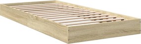 vidaXL Πλαίσιο Κρεβατιού Χωρ. Στρώμα Sonoma Δρυς 75x190εκ Επεξ. Ξύλο