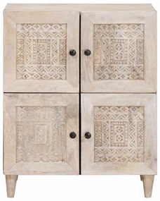 vidaXL Πλαϊνό γραφείο Λευκό 33.5 x 60 x 75 εκ