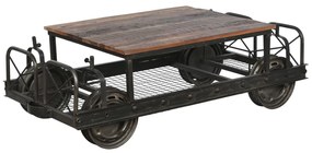Τραπεζάκι Καφέ DKD Home Decor Μέταλλο 147 x 48 x 76 cm