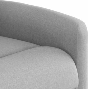 vidaXL Ανακλινόμενη καρέκλα Γκρι σύννεφο Ύφασμα