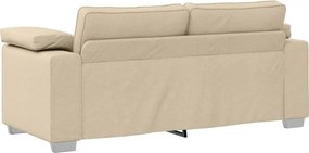 vidaXL Διθέσιος καναπές Κρεμ 180 cm ύφασμα