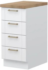 Επιδαπέδιο ντουλάπι Tahoma R-40-4F-Λευκό ματ - 40.00Χ60.00Χ88.00cm