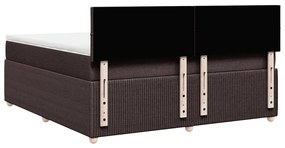 ΚΡΕΒΑΤΙ BOXSPRING ΜΕ ΣΤΡΩΜΑ ΣΚΟΥΡΟ ΚΑΦΕ 180X200 ΕΚ ΥΦΑΣΜΑΤΙΝΟ 3289838