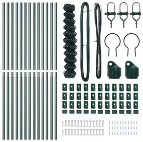vidaXL Φράχτης Συρμάτινου Φράχτη 25 x 1 μέτρο (Π x Υ)