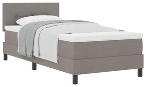 vidaXL κρεβάτι με ανάρτηση  με στρώμα Ταμπά 80x200 εκ. Υφασμάτινο